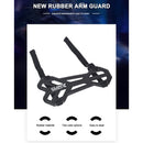 Adjustable Archery Arm Guard Portable Soft Rubber Elastic Strap (Black)