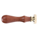 Copper Head Stamp DIY Paint Wax Envelope Sealing Seal with Wood Handle(m033