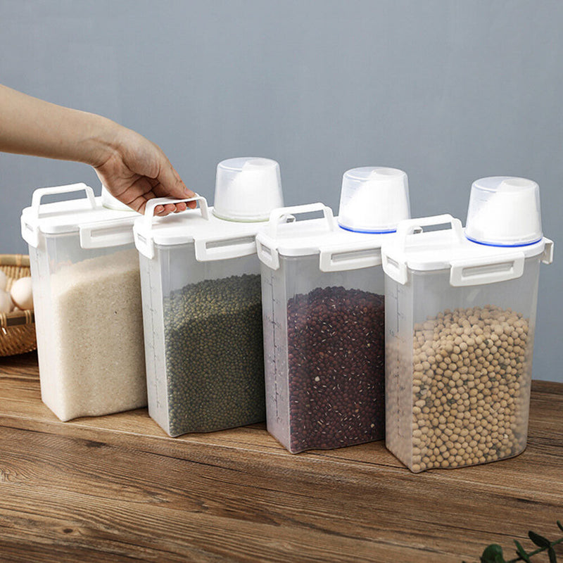 Rice Grain Storage Box Sealed Jar Can Moisture-proof Food Bucket Container Newly