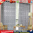 2m Semi Blackout Curtain Simple Vine Leaf Partition Window Decor(Grey) Newly