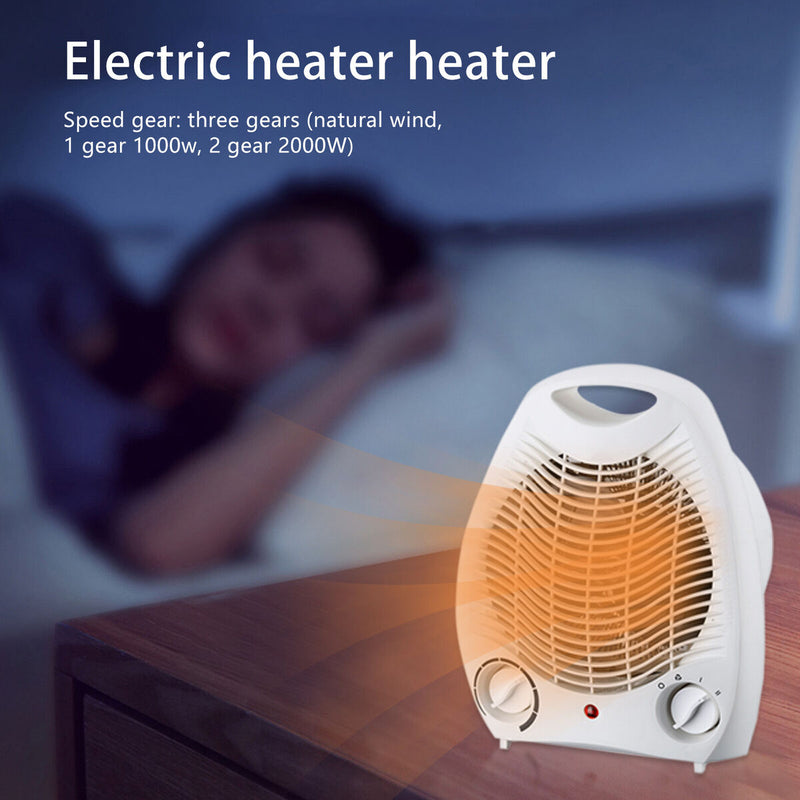 2000W Electric Space Heater 3 Modes Fast Heating Small Heaters Fans for Office