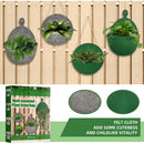 Plant Grow Bag 2 Pack Wall Hanging Felt Garden Planter Container (Grey 1) Newly