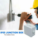Enclosure Junction Boxs Adaptable ABS Plastic Waterproof Grey Electric IP65 J0X4