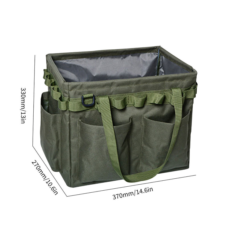 Wide Mouth Tool Bag - Large Capacity Camping Containers (Jungle Camouflage)