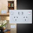 Double USB Australian AU Plug Wall Socket Home Power Point Supply Plate  Newly