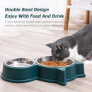 2 in 1 Drinker for Cats Food Storage Drinking Water Bowl Pet Supplies anti Slip