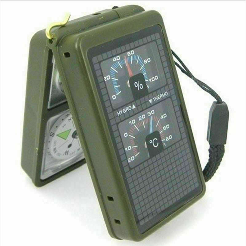 Multifunction 10 in 1 Outdoor Military Camping Hiking B3Q4 L4V6 Compass A8V3
