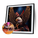 5D DIY Full Drill Diamond Painting Eagle Flag Cross Stitch Embroidery Kit Newly
