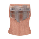 Portable 17-Key Mahogany Veneer Kalimba Thumb Piano Mbira Sanza (Yellow) Newly