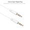 3.5mm Stereo Jack Audio Cable Male to Male AUX Cord for Car Speaker Headphones