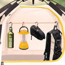 10pcs Backpack Carabiner Hiking Camping Spring Hang Hook Buckle (Black) Newly