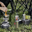 Long Gas Canister Cover Outdoor Camp Fuel Cylinder Tank Case (Army Green) Newly