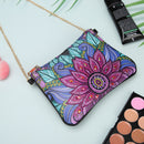 DIY Flower Special Shaped Diamond Painting Leather Chain Shoulder Messenger