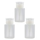 Alcohol Clear Storage Nail Polish Pump liquid container Empty Bottle Push Down
