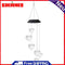 6LED Solar Powered Love Heart Wind Chimes Light Garden Hanging Lamp Decoration