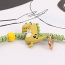 Charm Bracelet Beads Chain Dinosaur Braided Hand Rope Cartoon Dinosaur Bracelet