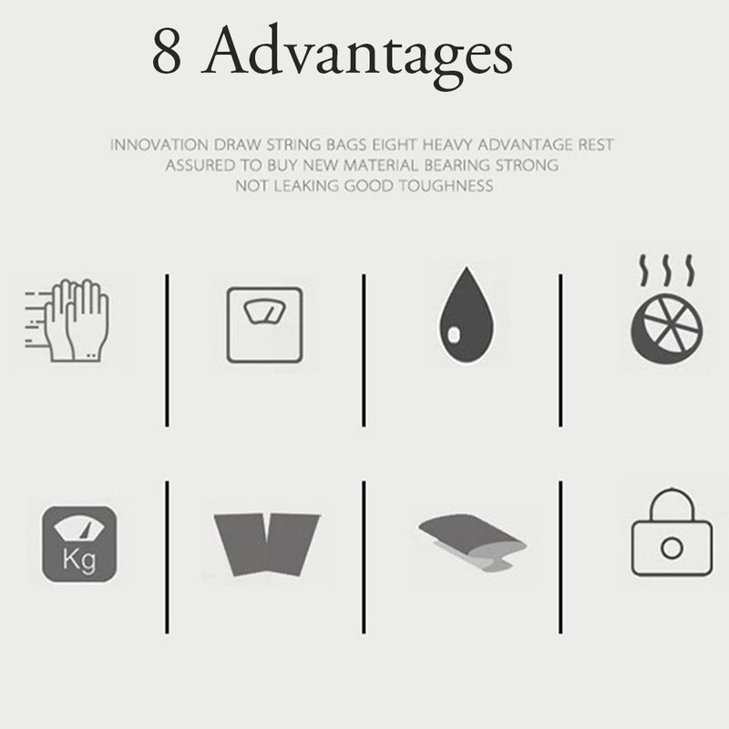 Drawstring Closure Garbage Bag Storage Trash Bag Drawstring Trash Bags