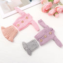 Kids DIY Fur Coat Dressing Clothes Mini Knitted Sweater Tops Casual Dress
