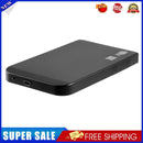 Ultra Thin 2.5in USB3.0 SATA SSD HDD Hard Drive Case Aluminum Box (Black)