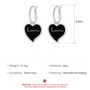 Fashion Alloy Love Letter Stud Earrings Hanging Drop Earring Female Jewelry