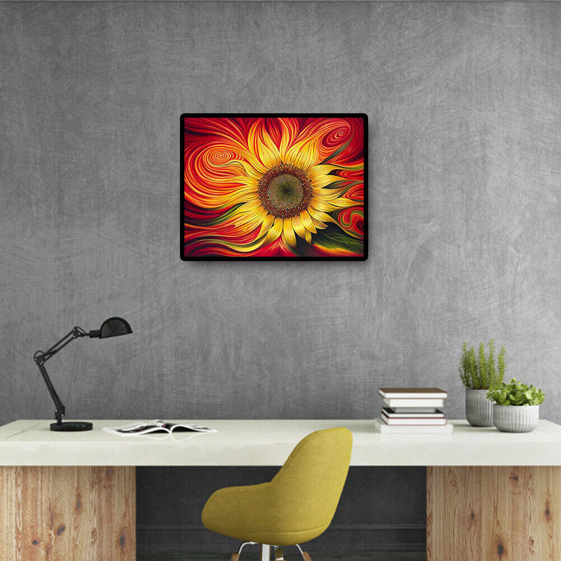 DIY Embroidery Needlework Craft Enthusiastic Sunflower Mosaic Diamond Paint