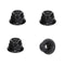 #A 4Pcs Hex Hub Beadlock Wheel Rims Tires Set for 1/10 Axial Hsp Redcat Traxxas