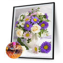 5D DIY Full Round Drill Diamond Painting Flowers and Plants Pattern Mosaic Ki