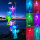 Solar Wind Chime Lamps Color Changing Angels Pendant Lights Garden Decor Newly