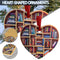 Book Lovers Heart-Shaped Bookshelf Pendant Ornament Christmas Tree Gifts FAST S#