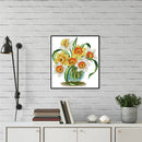 Partial Embroidery DIY 14CT Stamped Canvas Cross Stitch Lily 4 Home Craft Kit