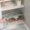 Adjustable Expandable Stackable Stand Storage Shelf Organizer Support Rack
