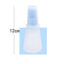 Portable Silicone Oil Bottle with Brush Grill Liquid Baking Tool (Blue)