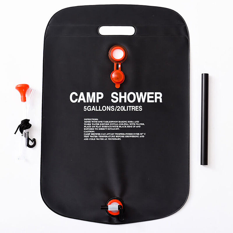 Outdoor Camping Water Bags Solar Heating Portable Hiking Travel Bathing Bag