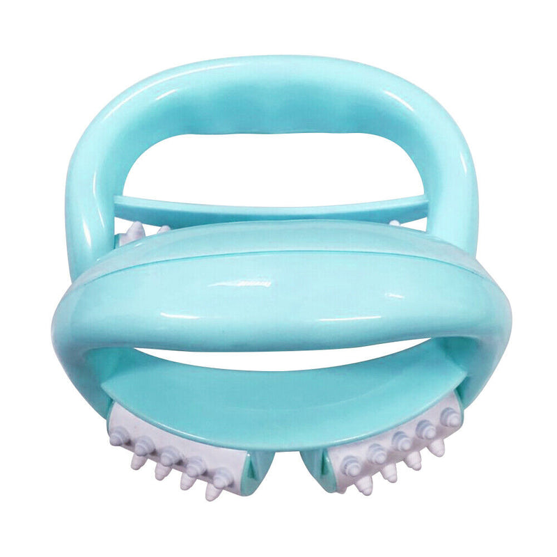 PVC Plastic Manual Body Roller Massager Dual Wheel Pain Relief Massage Tools