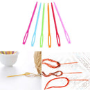 100pcs Plastic Sewing Needles Knitting Crochet Hooks Sweater Weaving Tools