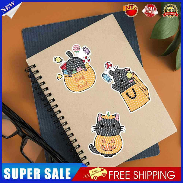 #A 2pcs Mosaic Stickers Handmade 5D DIY Creative Cute Greeting Card for Kids Adu