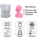 Wax Statue Silicone Candle Mold DIY Aromatherapy Plaster Home Decor (A) Newly