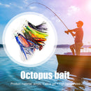6pcs 6.5 Inch Acrylic Octopus Fishing Baits Freshwater Sea Fishing Crankbait