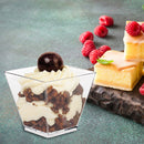 50pcs Dessert Clear Cup Reusable Accessories Cake Cup for Tasting Pudding Yogurt