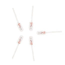 5pcs T5 14V 1.12W Car Instrument Panel Audio Gear Indicator Light Bulbs Amber