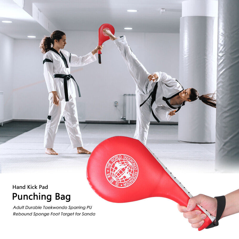 Taekwondo Boxing Training Pads Karate Punch MMA Sponge Foot Target (Red) Newly