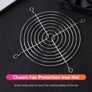 5pcs PC Case Fan Grills Computer Cooling Fan Finger Guard Protector (120mm)