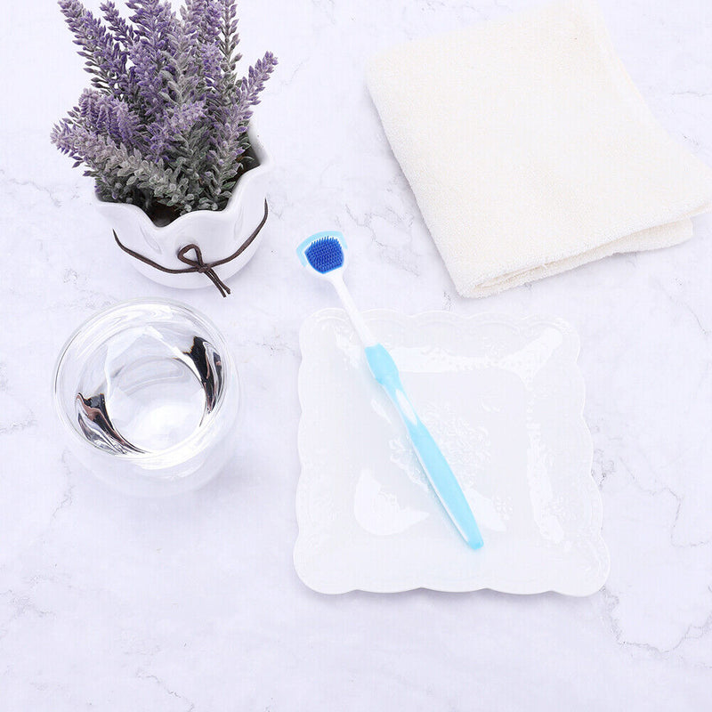 10pcs Tongue Brush Silicone Cleaning Brush Oral Health Soft for Travel Suppli
