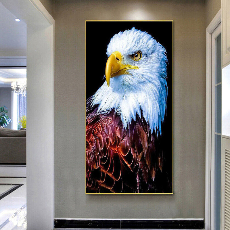 White Eagle Oil Paint By Numbers Kits Canvas DIY Picture Craft Coloring Drawing