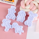 Tool Snowman Cake Decorating Baking Mould Christmas Biscuit Mold Cookies Cutter