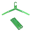Aluminum Alloy Folding Coat Hanger Portable Clothes Drying Rack (Green) Newly