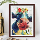 5D DIY Diamond Painting Cow Full Drill Rhinestone Mosaic Art Picture Decoration