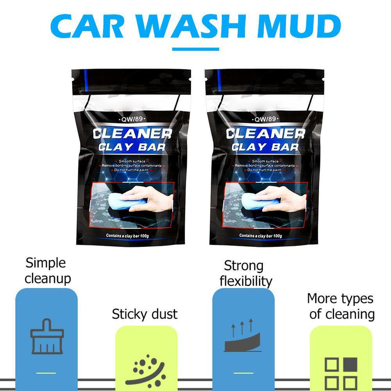 2pcs Car Wash Magic Clean Clay Bar Truck Auto Detailing Cleaning Tools Newly