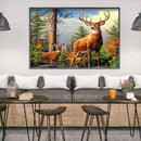 Full Embroidery Kit Forest Elk 11CT Stamped Needlework Home Room Decoration