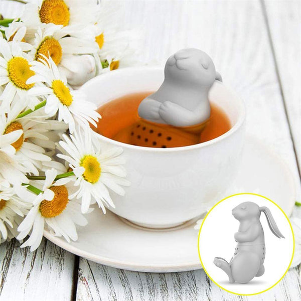 Diffuser Reusable Mini Animal Tea Brewer Coffee Filter Tea Strainer Rabbit
